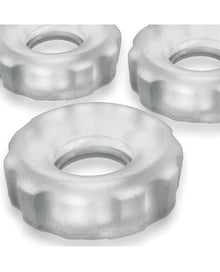 Gay & Lesbian Products Hunky Junk Fractal Ballstretcher - Clear Ice