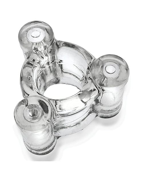 Gay & Lesbian Products Oxballs Heavy Squeeze Ballstretcher - Clear