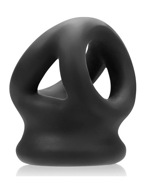 Gay & Lesbian Products Oxballs Tri-Squeeze Cocksling/Ball Stretcher - Black Ice