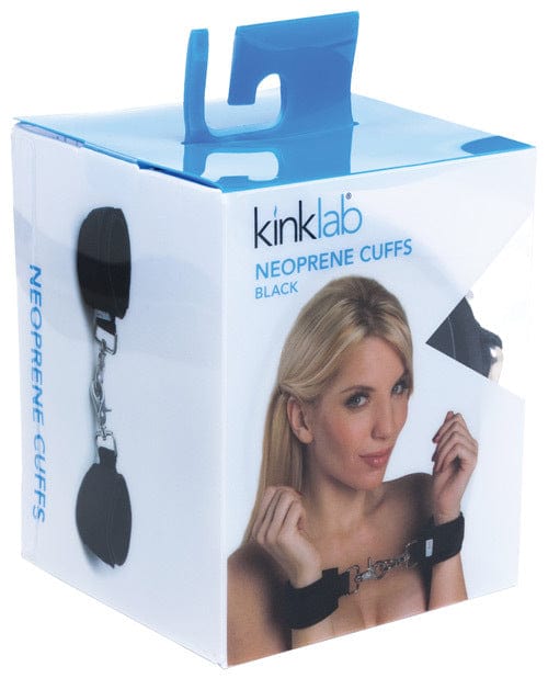 Hand or Wrist Cuffs KinkLab Washable Neoprene Wrist Cuffs – Black