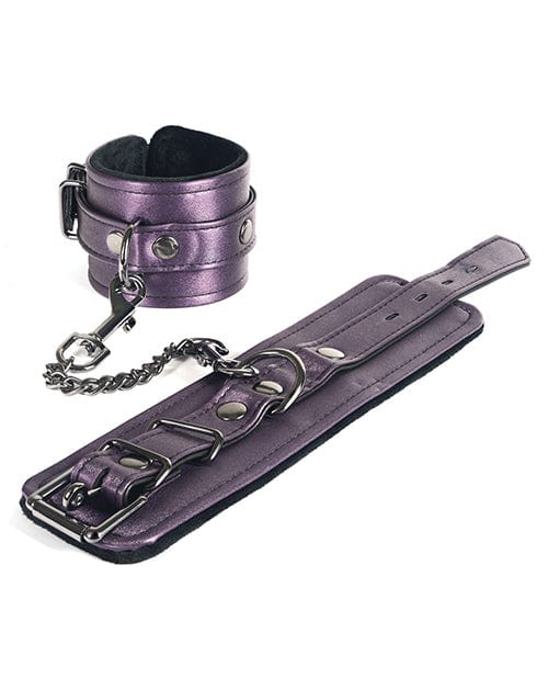 Hand or Wrist Cuffs Spartacus Galaxy Legend Faux Leather Wrist Restraints - Purple