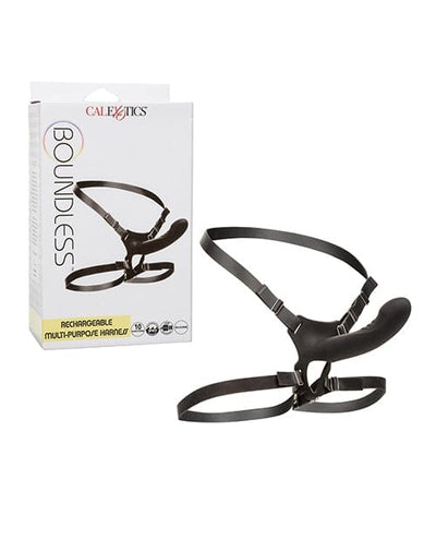 Boundless Rechargeable Multi-Purpose Vibrating Harness – Black