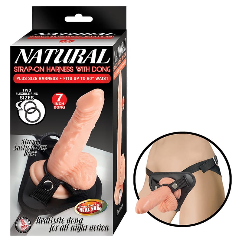 Harnesses Natural Strap-On Harness With Dong