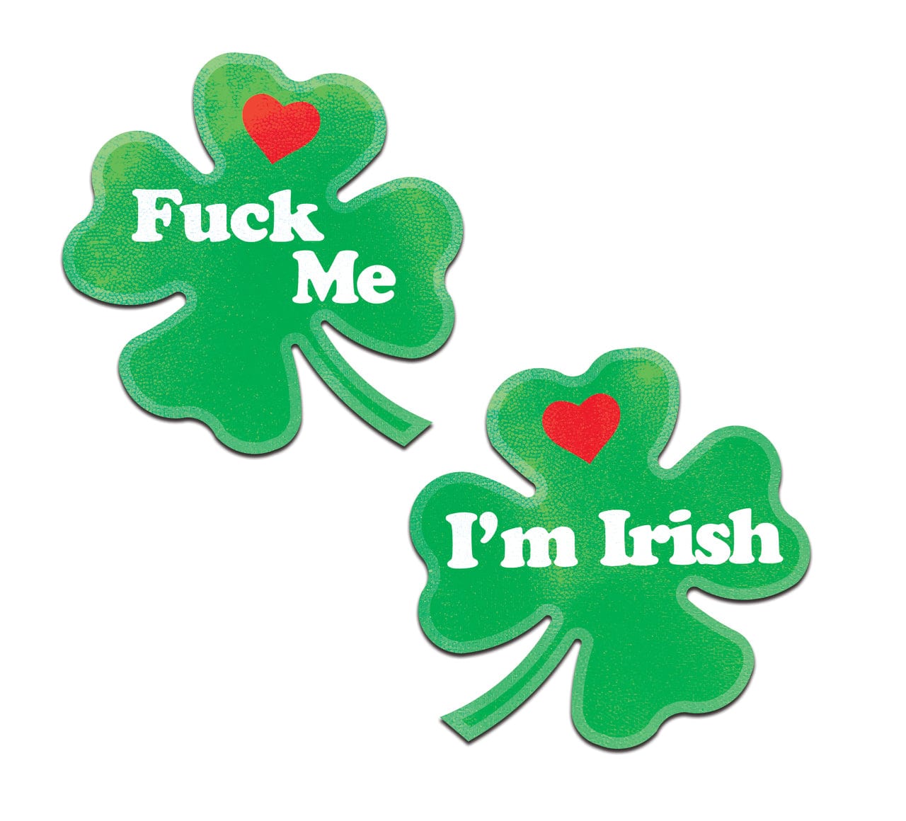 Holiday Items PASTEASE CLOVER 'FUCK ME IM IRISH' NIPPLE PASTIES
