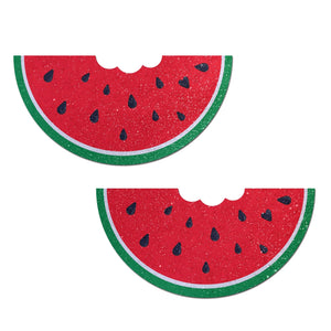 Holiday Items PASTEASE WATERMELON W/ BITE GLITTER VELVET