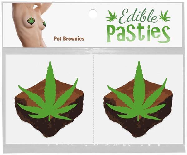 Holiday Items Pot Brownie Edible Pasties – Pot Leaf Shape 2-Pack