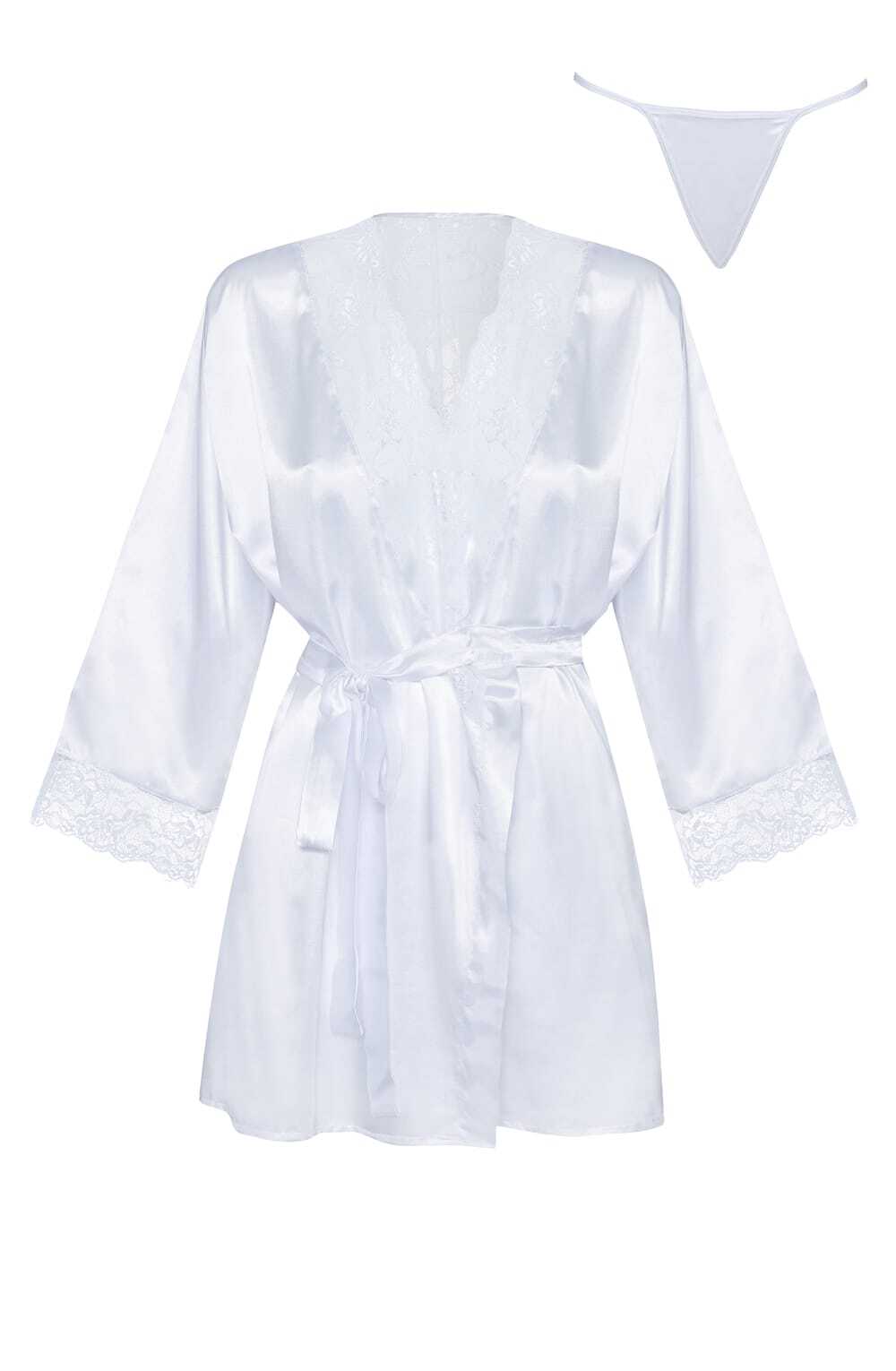 Honeymoon WHITE / ONE SIZE (S-L) Beauty Night BN6672 Sherie Peignoir White