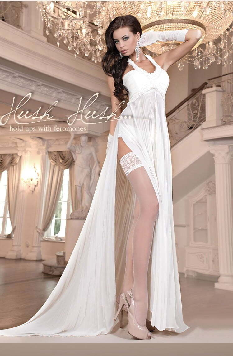 Hosiery Ballerina 800 Hold Up with Pheromones Avorio (Ivory)