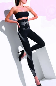 Hosiery Control Body 610127 High Waist Shaping Leggings Nero
