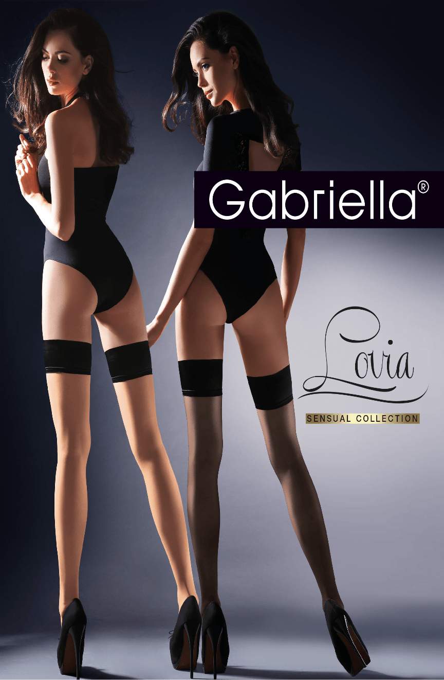 Hosiery Gabriella Calze Lovia Hold Ups Beige