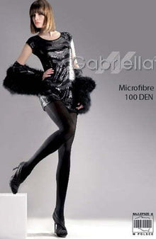 Hosiery Gabriella Classic Microfibre 100 Tights Black