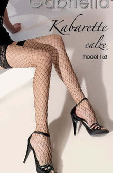 Hosiery Gabriella Kabaretta Calze 153-222 Hold Ups Red
