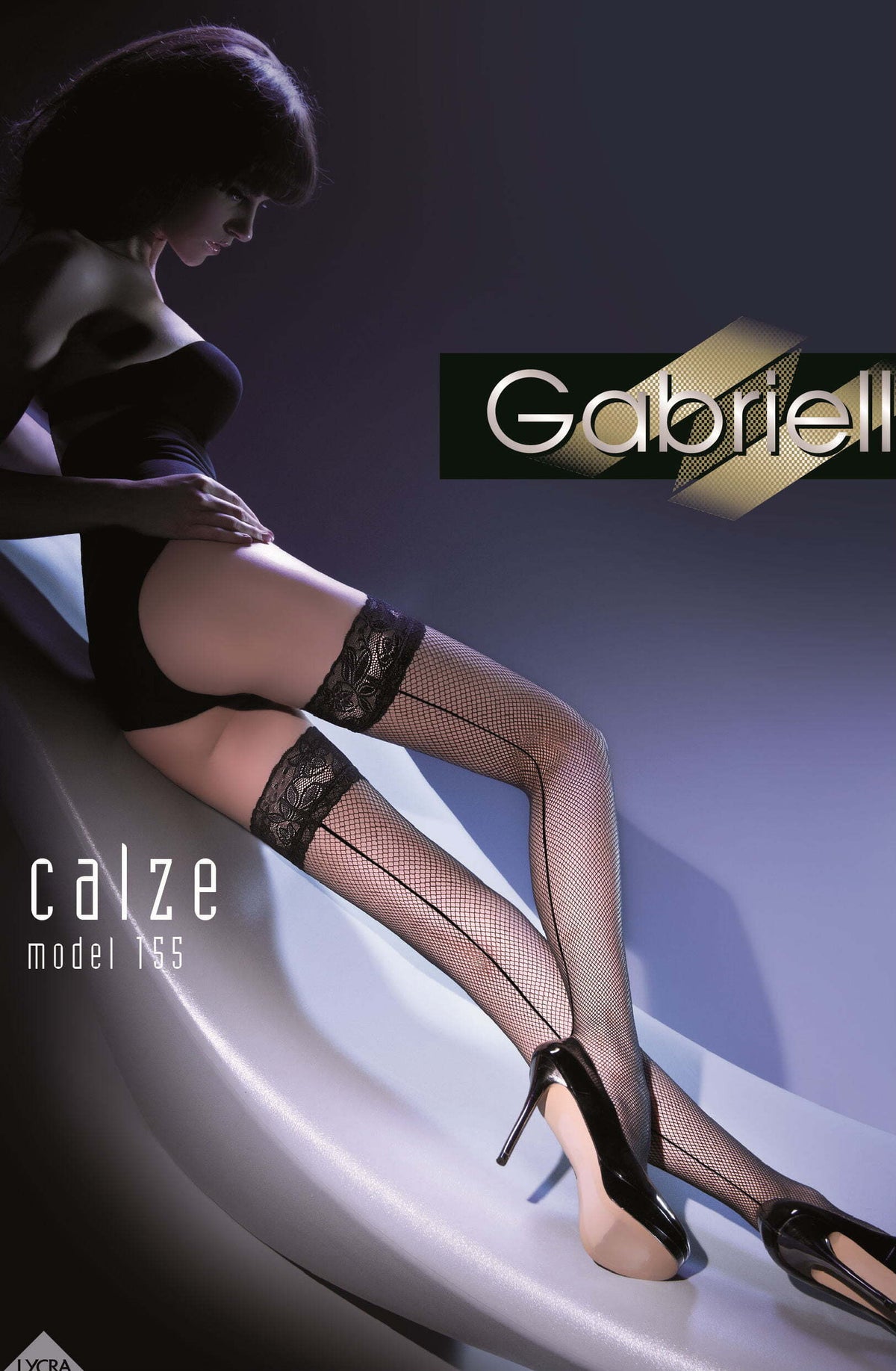 Hosiery Gabriella Kabaretta Calze 155-223 Hold Ups Red