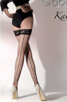 Hosiery Gabriella Kabaretta Calze 155-223 Hold Ups Red