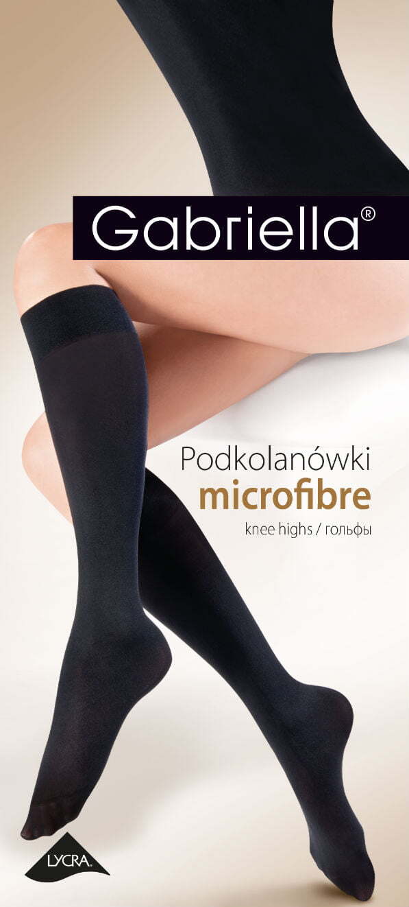 Hosiery GRAPHITE / ONE SIZE Gabriella Microfibre 501 Knee Highs Grafit