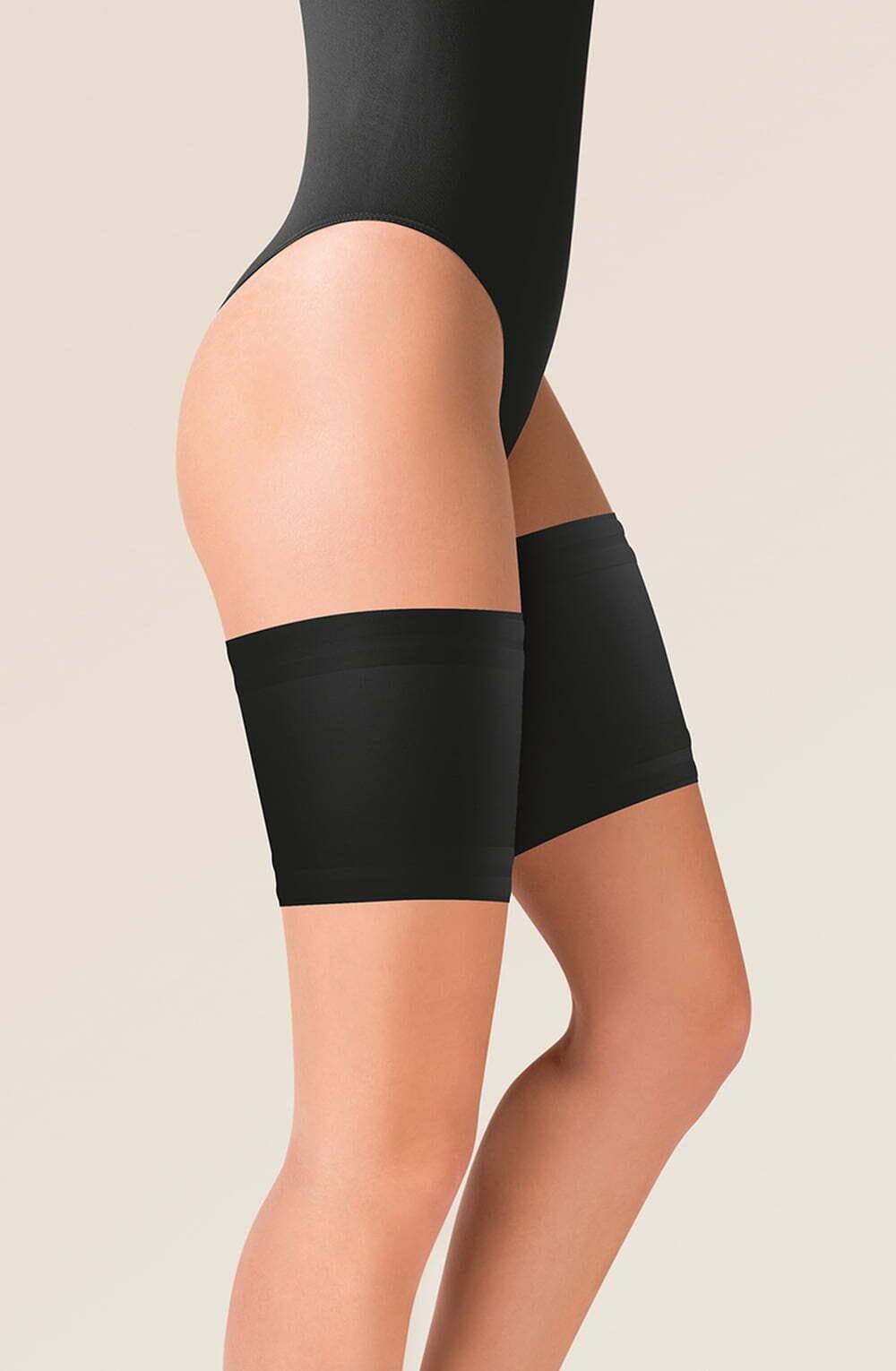 Hosiery Gabriella Satin Thigh Band 510 Black