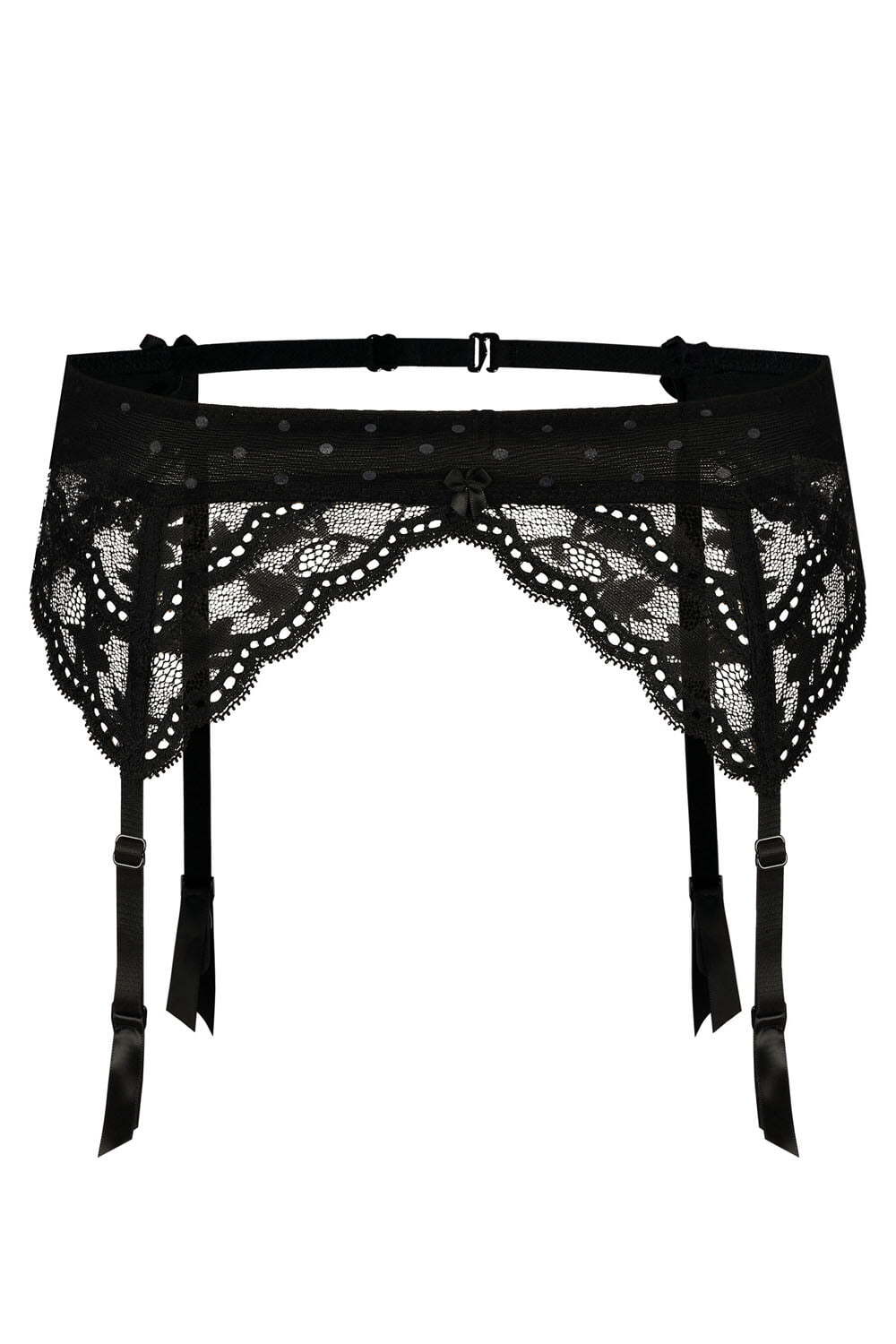 Hosiery Roza Lagerta Suspender Belt Black