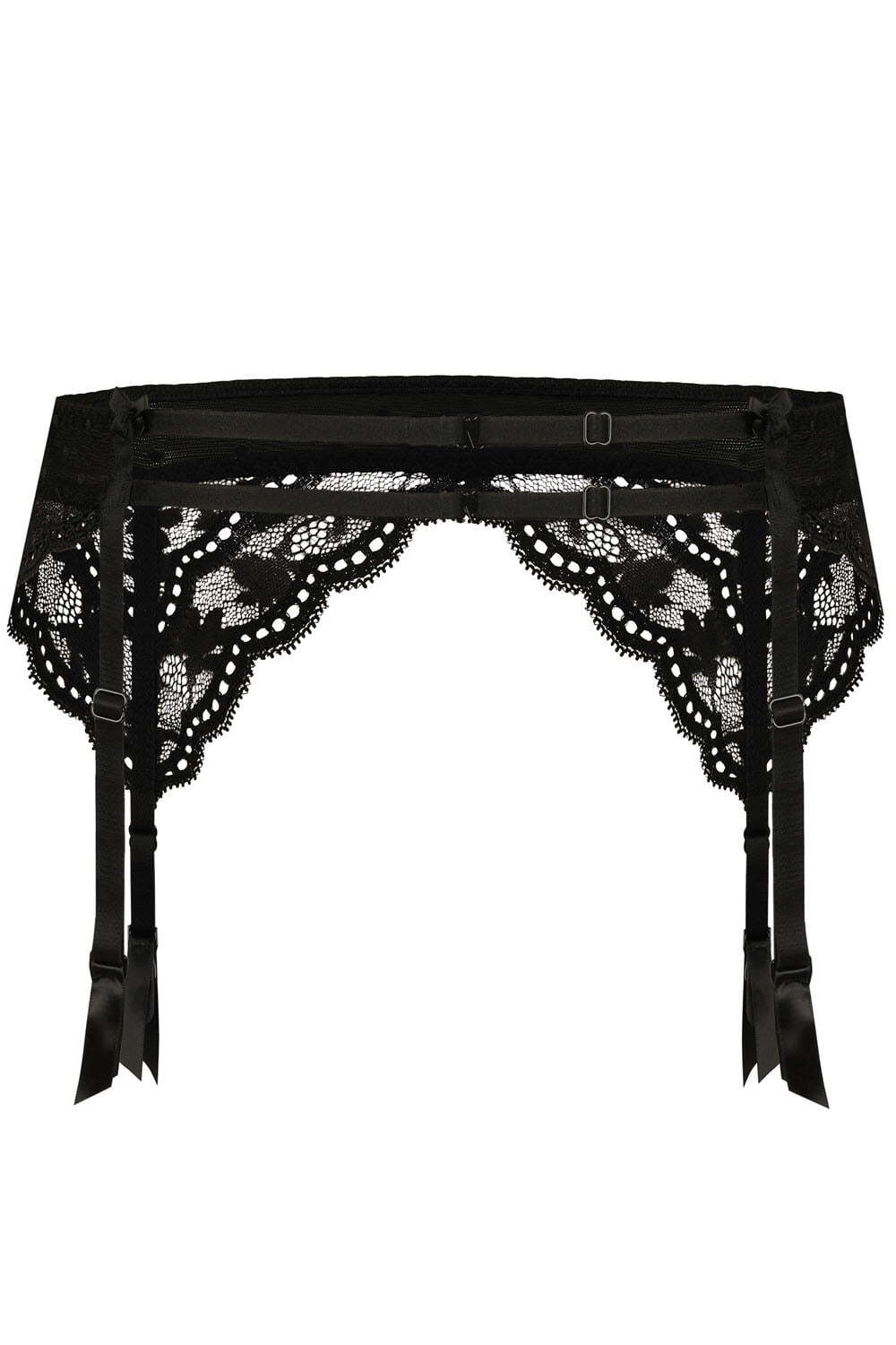 Hosiery Roza Lagerta Suspender Belt Black