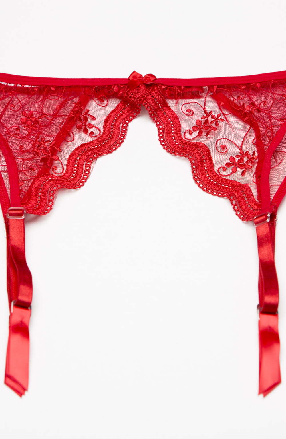 Hosiery RED / ONE SIZE Shirley of Hollywood 622 Garter Belt Red