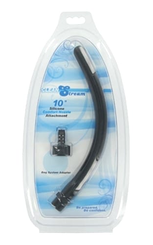 Hygiene, Enema & Douche CleanStream 10-Inch Silicone Comfort Nozzle - Black
