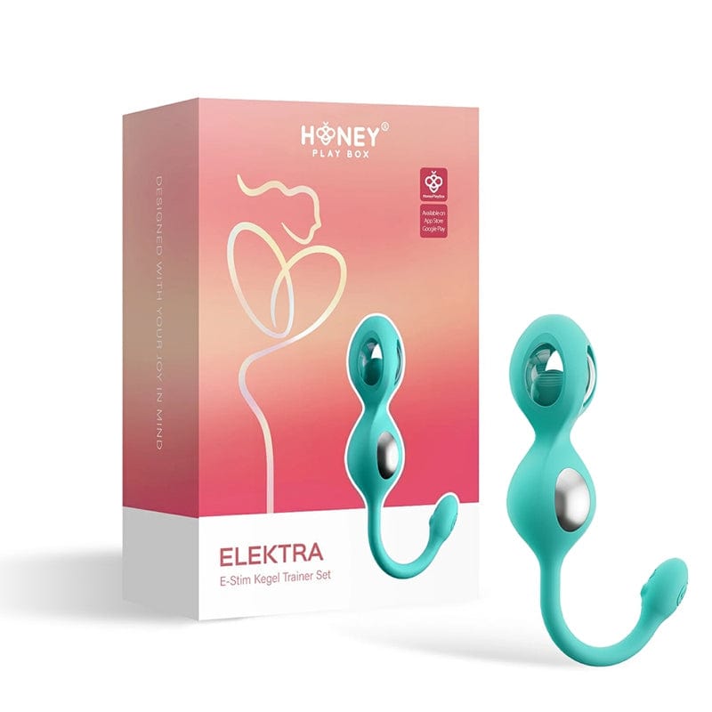 Kegels & Balls HPB Elektra App E-Stim Kegel Set Cyan