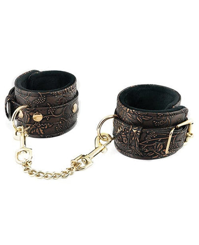 Leg & Ankle Cuffs Spartacus Faux Fur Lining Ankle Restraints - Brown Floral Print