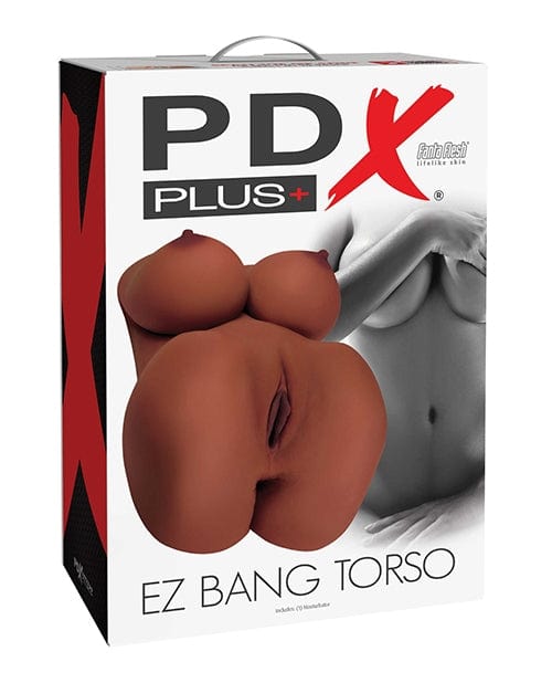 Lifelike Combos - Masturbators PDX Plus EZ Bang Full-Size Torso Masturbator - Brown