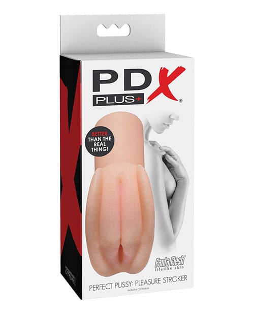 Lifelike Pussy - Masturbators PDX Plus Perfect Pussy Pleasure Stroker - Ivory