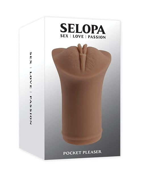 Lifelike Pussy - Masturbators Selopa Pocket Pleaser Stroker - Dark