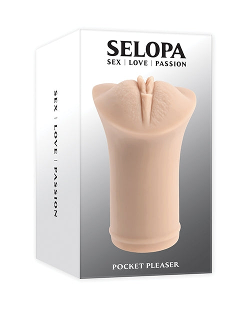 Lifelike Pussy - Masturbators Selopa Pocket Pleaser Stroker - Light