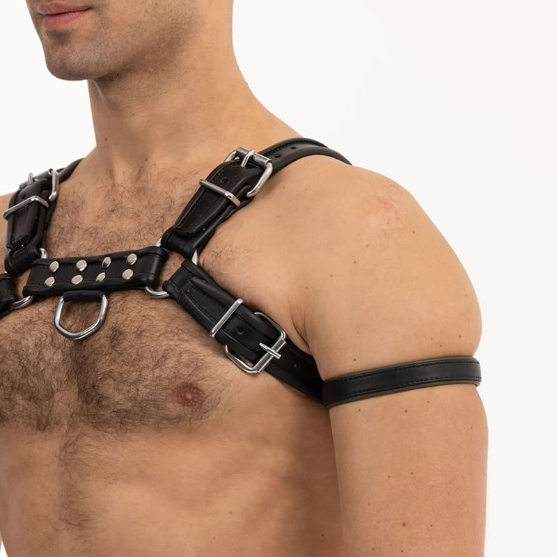 Lingerie - Fetish Wear Prowler Red Bicep Band Black/Green