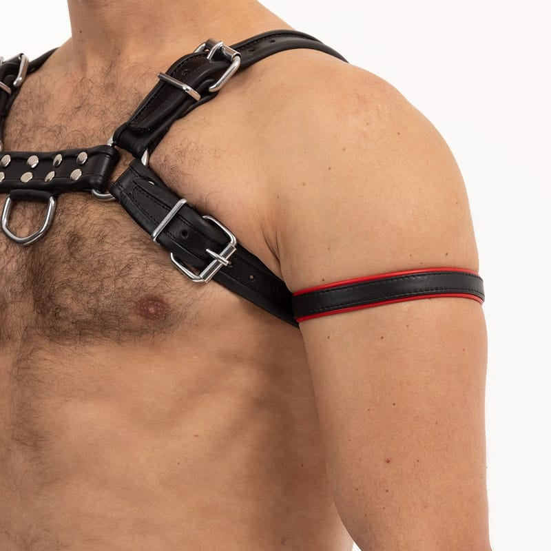 Lingerie - Fetish Wear Prowler Red Bicep Band Black/Red