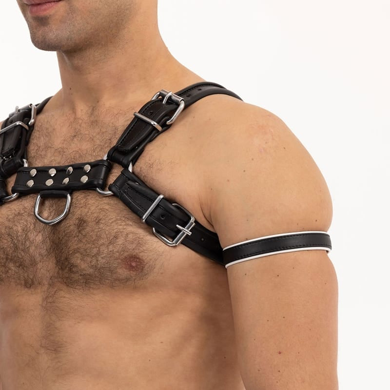 Lingerie - Fetish Wear Prowler Red Bicep Band White