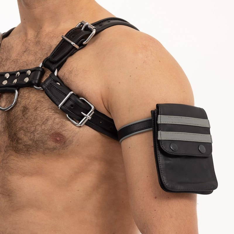 Lingerie - Fetish Wear Prowler Red Leather Wallet Grey
