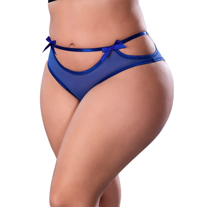 Lingerie - Panties Thongs Boy Shorts MS Holidaze Cheeky Boy Short Cobalt Q
