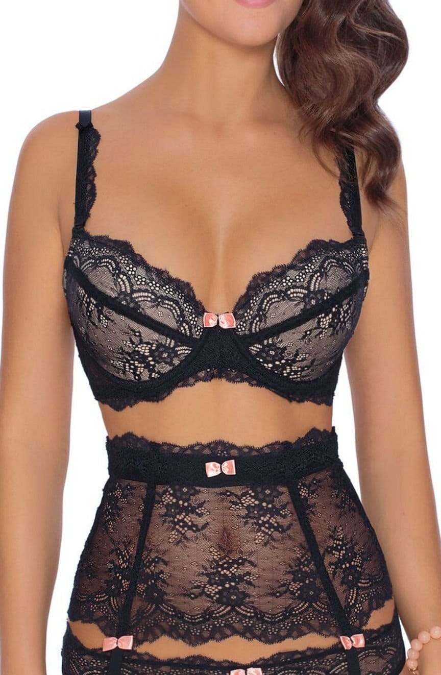 Lingerie Sets Roza Ambre Push Up Bra Black