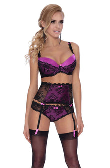 Lingerie Sets Roza Fifi Suspender Belt Black