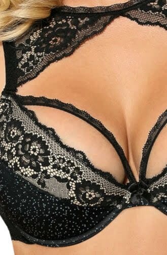 Lingerie Sets Roza Kena Black Push Up Bra