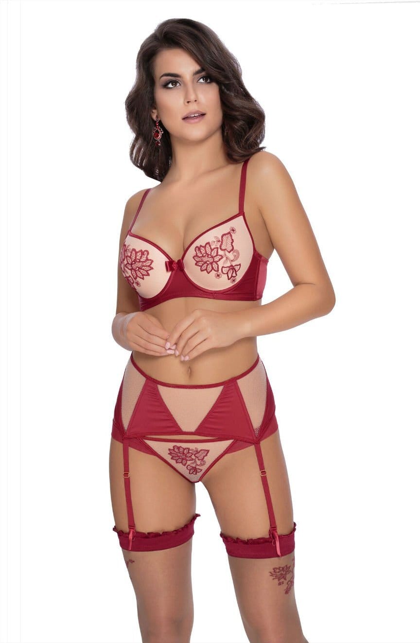 Lingerie Sets Roza Mehendi Thong Claret