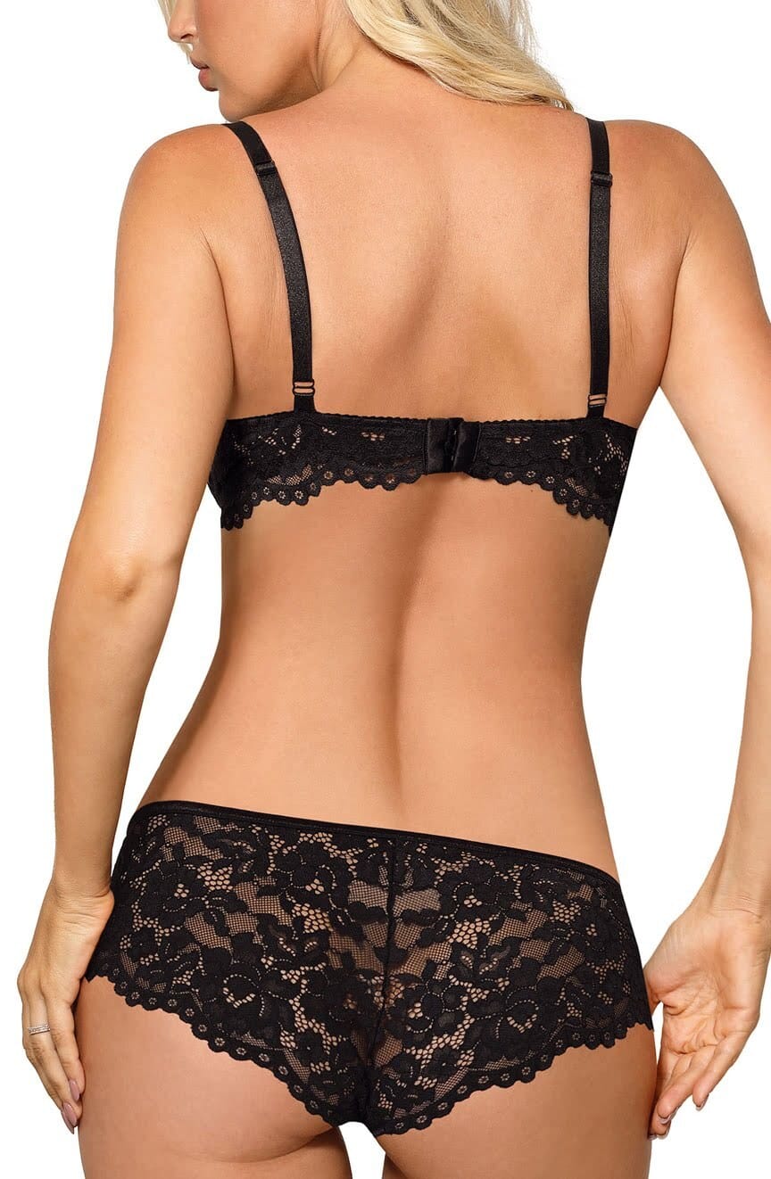 Lingerie Sets Roza Newia Black Push Up