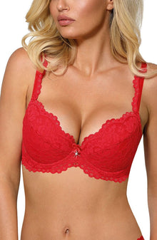 Lingerie Sets Roza Newia Red Push Up