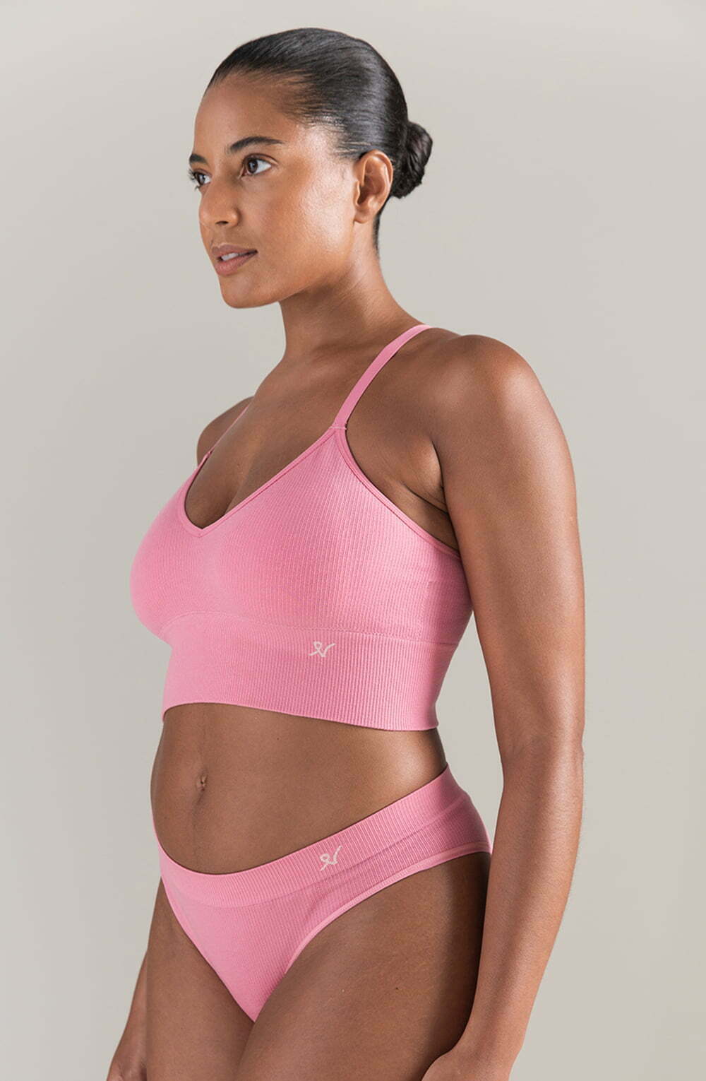 Lingerie Sets The TENCEL(TM) Seamless Bralette Rose Pink