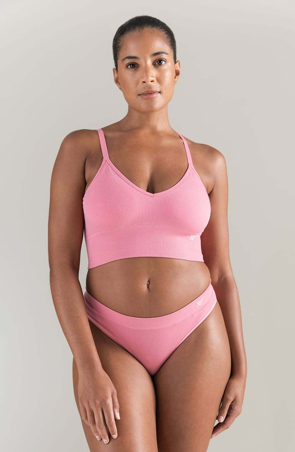 Lingerie Sets The TENCEL(TM) Seamless Bralette Rose Pink