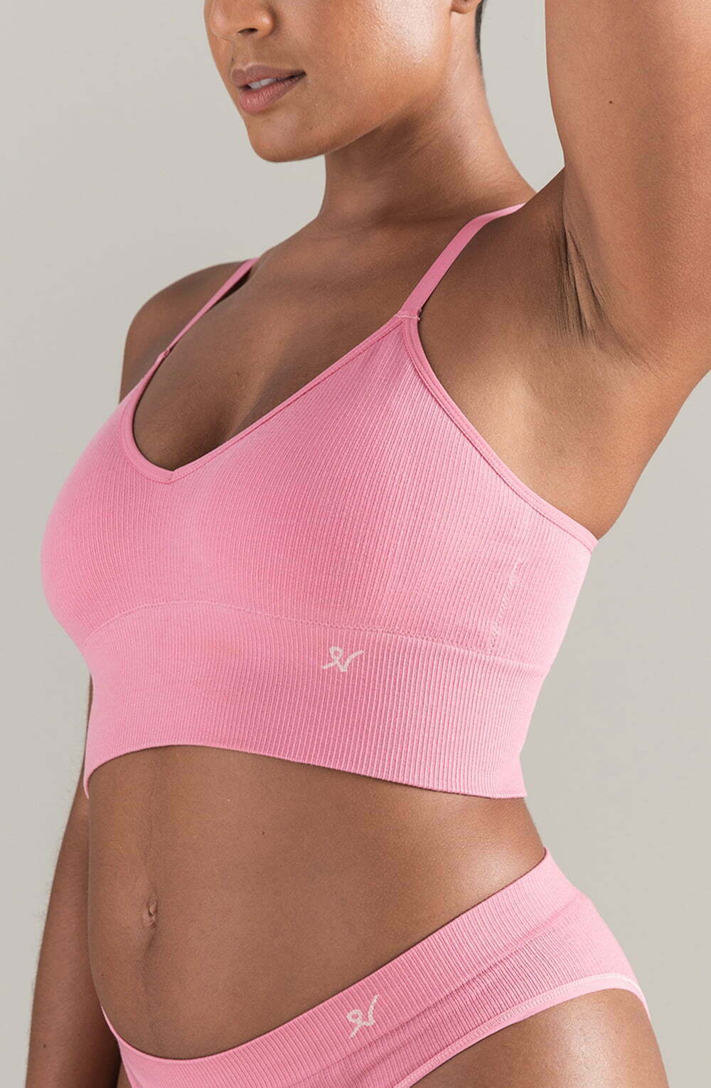 Lingerie Sets The TENCEL(TM) Seamless Bralette Rose Pink