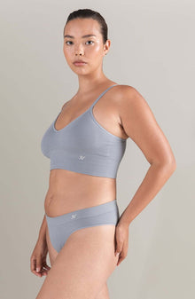 Lingerie Sets The TENCEL(TM) Seamless Bralette Storm Grey