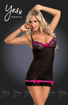 Lingerie Sets YesX YX673 Dress Rose/Black