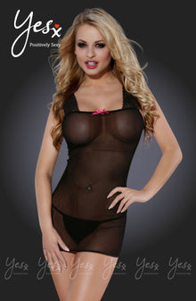 Lingerie Sets ROSE/BLACK / S/M YesX YX685 Dress Rose/Black