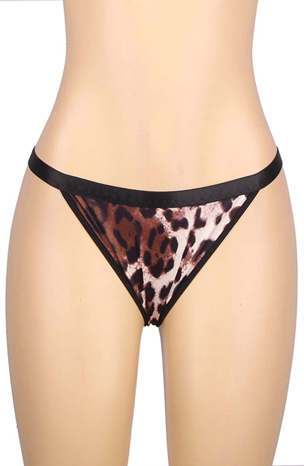 Lingerie Sets YesX YX837 Leopard Bra, Garter, Thong & Cat Ear Set