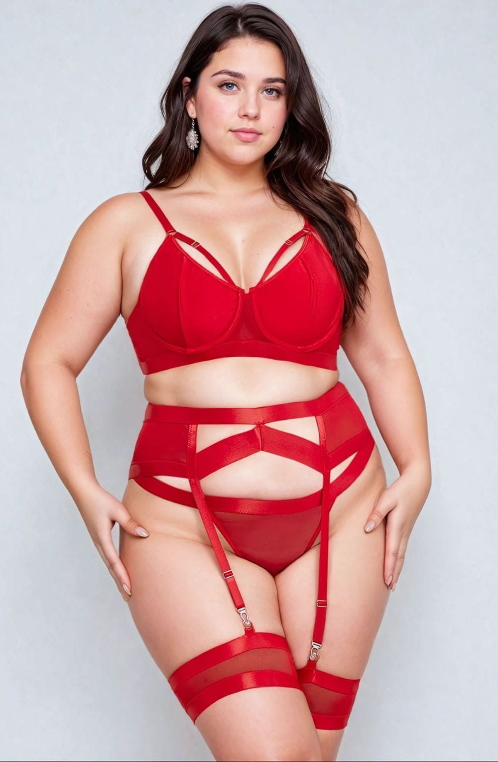 Lingerie Sets YesX YX870Q Bondage Garter Bra Set Up To 2XL