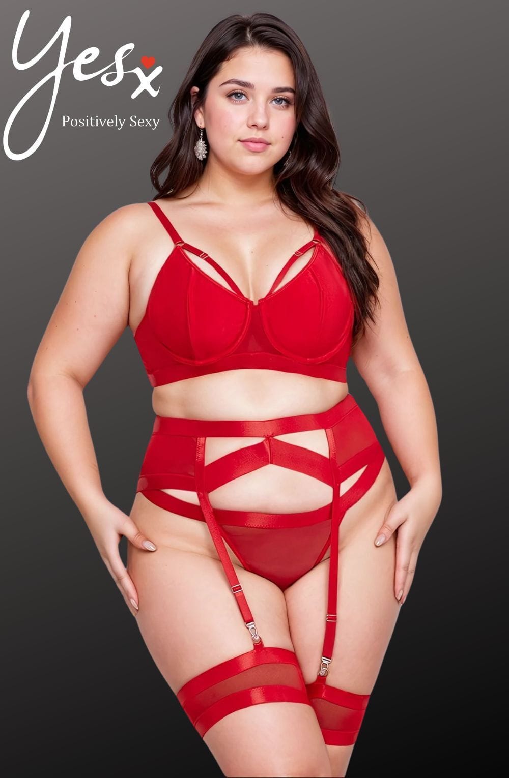 Lingerie Sets YesX YX870Q Bondage Garter Bra Set Up To 2XL